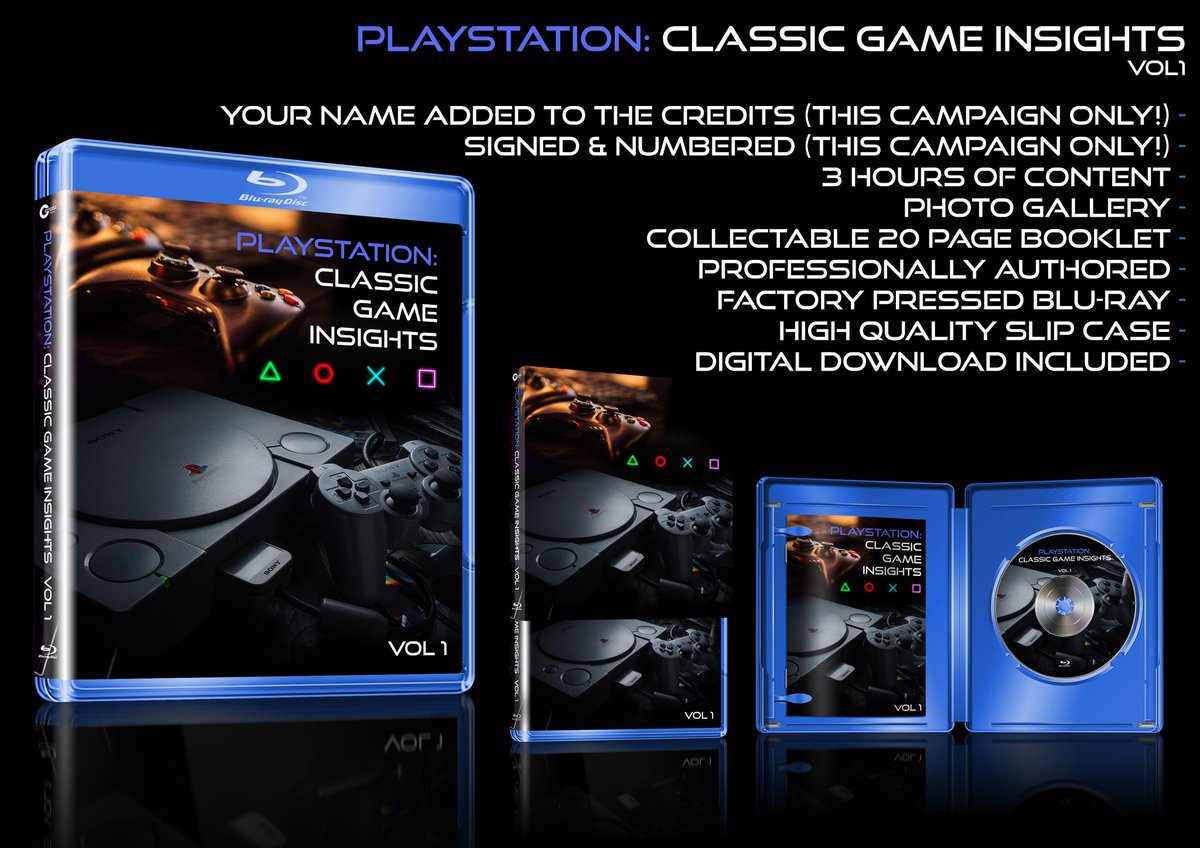 If you do like #PlayStation, have a look at <a href="/graciousfilms1/">Gracious Films 🎥</a> latest documentary 'PLAYSTATION: CLASSIC GAME INSIGHTS VOL 1 BLU-RAY'. 3 hours and 9 games covered. 56% funded and 10 days to go.

graciousfilms.com/pages/playstat…