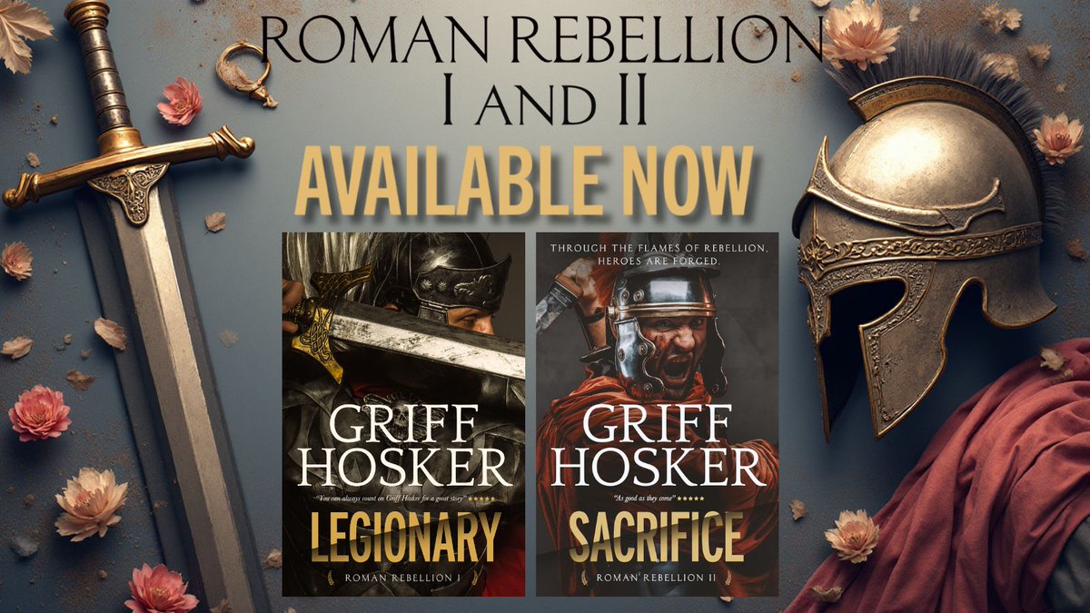 Looking for a new #HistFic adventure? Join Lucius Porcianus as he navigates his way from young recruit to tessarius in Griff Hosker's captivating Roman Rebellion series, - Books 1 and 2 available now! To find out more, visit: buff.ly/79v35Rz 
 #Roman <a href="/HoskerGriff/">Griff Hosker</a>