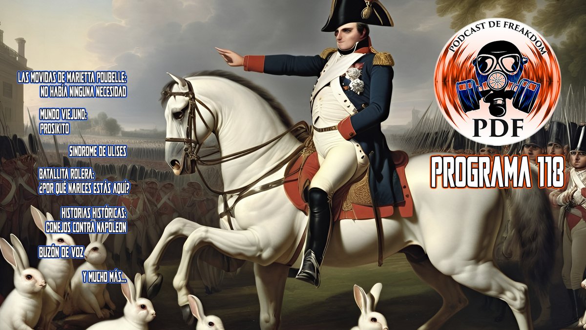 El podcast de Freakdom presenta... programa 118.
go.ivoox.com/rf/162046931
Intro
Apodos españoles
MV: Prosikito
Síndrome de Ulises
HH Conejos contra Napoleón
Batallita Rolera: ¿Por qué narices estás aquí?
La grandeza de una sociedad se mide por cómo trata a sus miembros más débiles