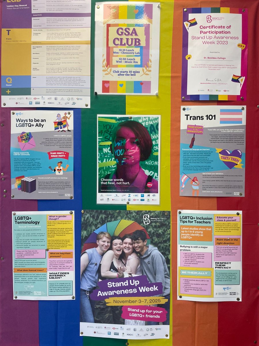 CollegeBenildus's tweet image. This week at St Benildus College it is Stand Up Awareness week, we are celebrating kindness, respect, and looking out for one another. It’s all about creating a school where everyone feels safe, supported, and included.