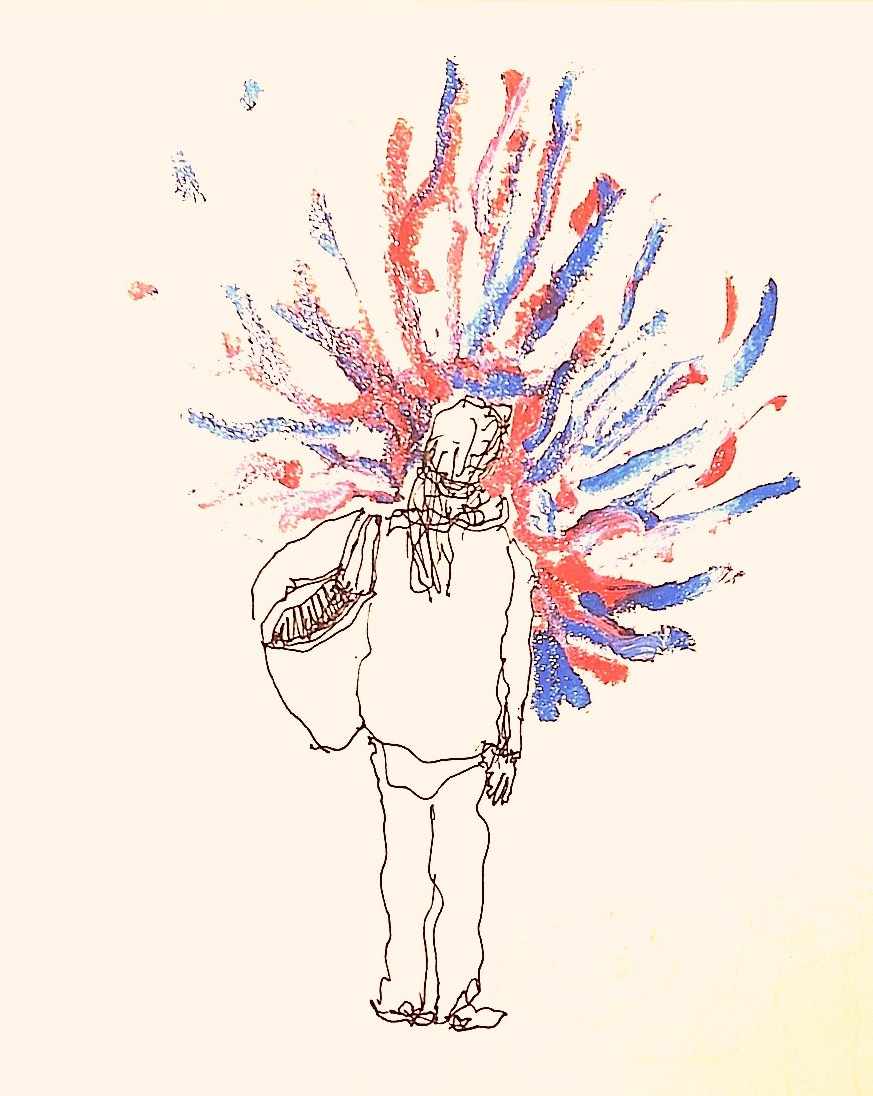 e_casasses's tweet image. avui 7 de nov. 2025, 8 del vespre, parlaré de com va començar TOT
i una setena edat passà i un estat de trista pena, diu blake
però tanmateix i sobretot també hi diré la meva
(de l&apos;origen de la sopa etc.)
-dibuix: pau badia
a la Casa dels contes, ramon &amp;amp; cajal 35, gràcia (bcna.)