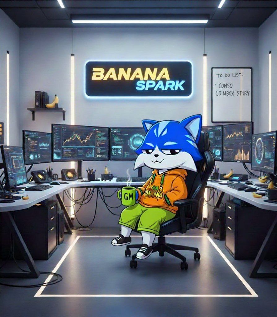 Therealboogi's tweet photo. Gm @conso_tg 

Just finished intergrating My story feature on banana 🍌 spark Ai

Where I can comfortably tell the world how I uses Coinboxes to keep group chat funs,gift my friends crypto seamlessly without gas fees
Today I will be dropping my #MyCoinboxStory
GM Legends🫶
#Conso https://t.co/HYVZT72Oke