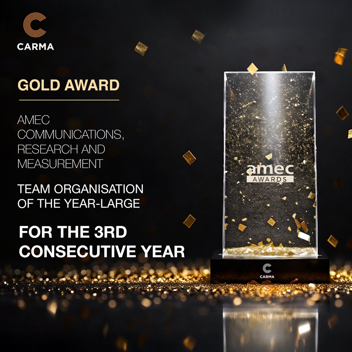 Honoured to be recognised as Large Consultancy of the Year for the third consecutive year at the 2025 #AMECAwards 🏆

These 31 awards reflect our commitment to delivering actionable insights that empower clients to make smarter, data-driven decisions and achieve measurable impact