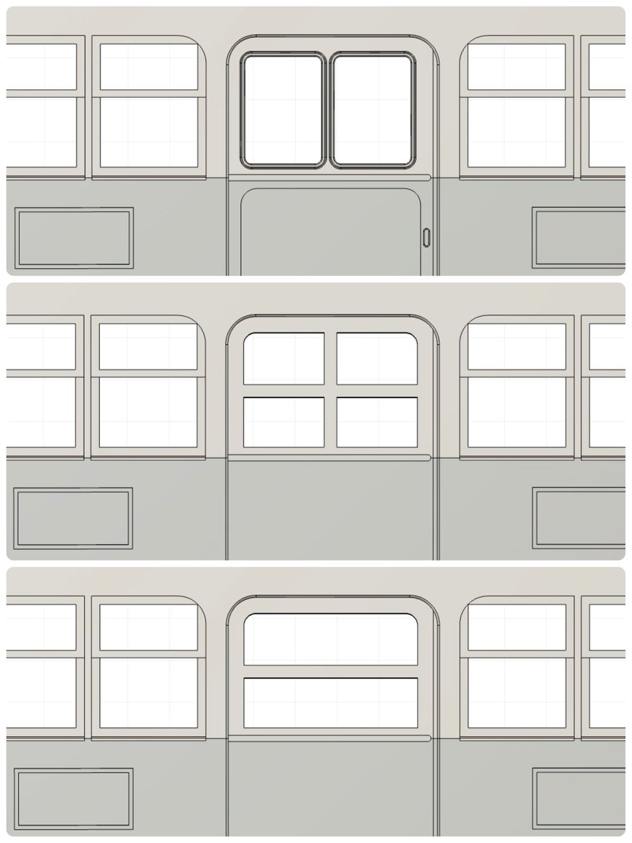 有識者の方に聴きたいんですが大阪市電901形の側面中央ドア
譲渡後の神戸、熊本、鹿児島のものはHゴムの２枚窓です
これは大阪市電在籍時に既に改造されていたと考えていいんでしょうか

どの時代にすれば最大公約数か悩んでおります