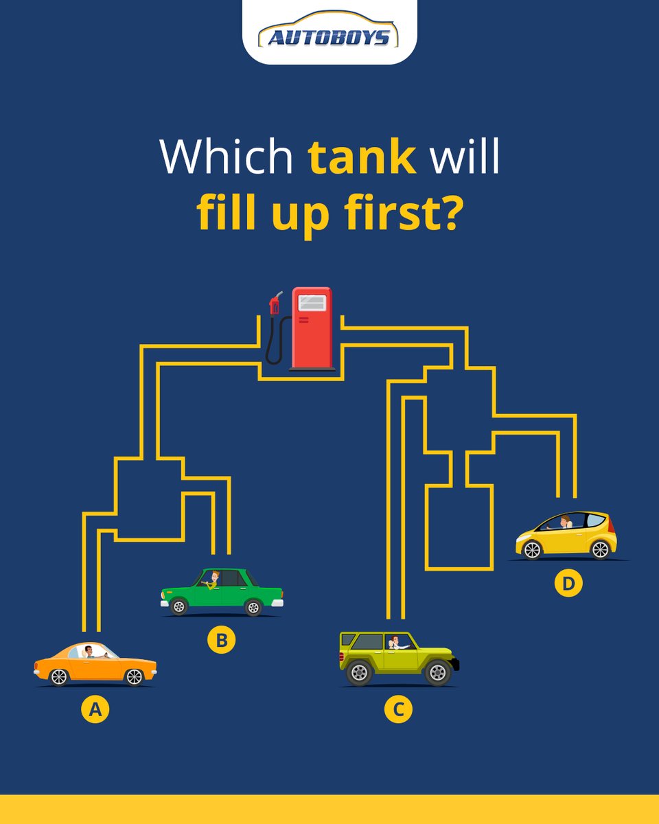 Let's have some fun! 🤩
Comment your answer and tell us which tank you think will fill up first.

Ready, set, fill up! 🚗🔥

#Autoboys #FuelUpFun #RoadReady