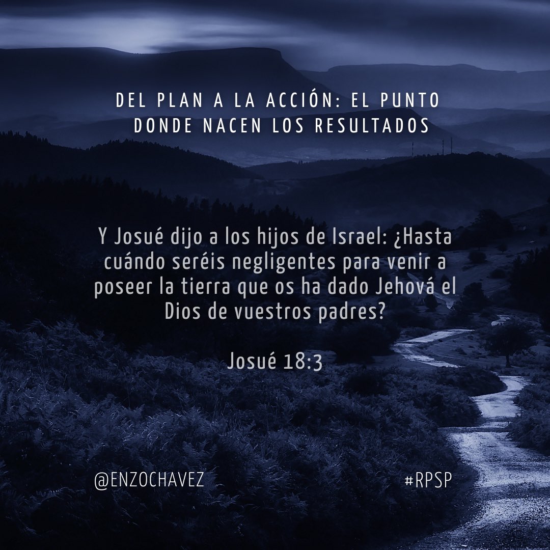Josué 18
La negligencia es el enemigo silencioso del progreso. La pasividad es tan peligrosa como el error. En todo grupo hay quienes saben qué hacer, pero no lo hacen. La promesa sin acción se vuelve frustración. Liderar es moverse, aún cuando el terreno parezca incierto. #rpsp