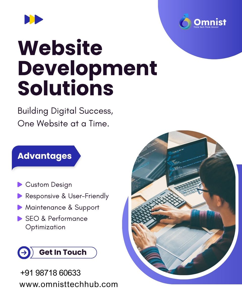 OmnistTechHub's tweet image. Build Your Digital Presence with #OmnistTechhubSolutions!
Your #website is your brand’s digital face — make it powerful, engaging, and performance-driven.
From custom design to #SEO optimization, we craft websites that deliver results. omnisttechhub.com

#WebsiteDevelopment