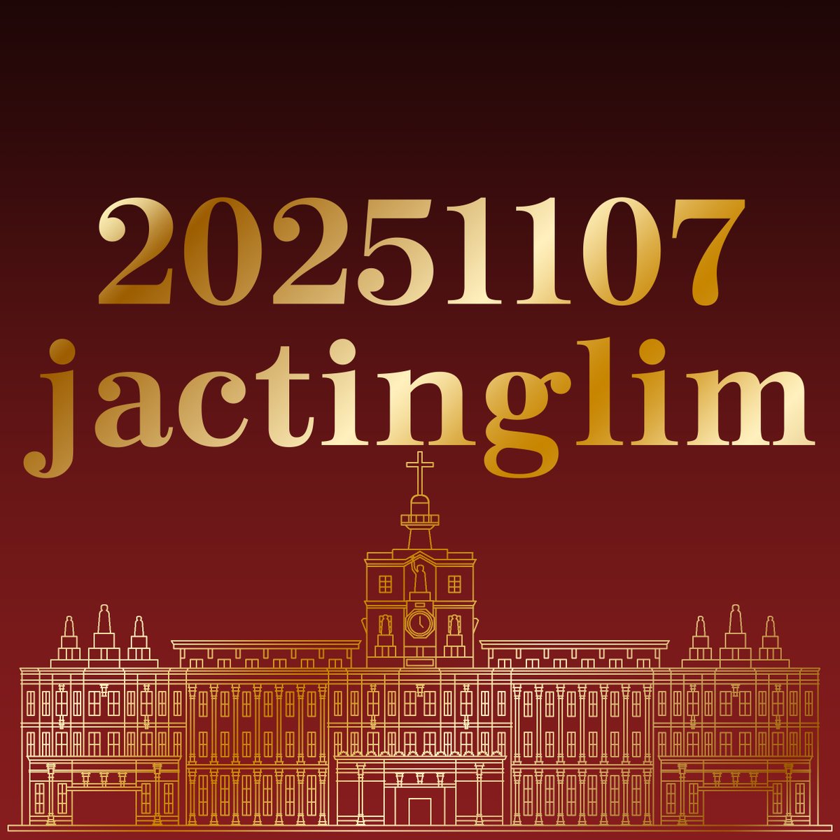 UST Main Building vector line art made over 2 days