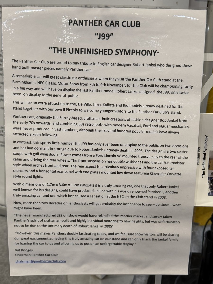 markparbhoo's tweet image. A genuinely one off #Panther J99