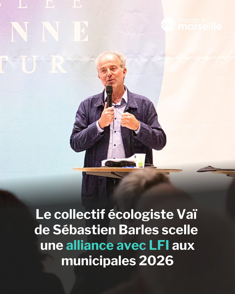 🔴 Le collectif Vaï de Sébastien Barles annonce son alliance avec LFI aux municipales à Marseille➡️ madeinmarseille.net/?p=190637