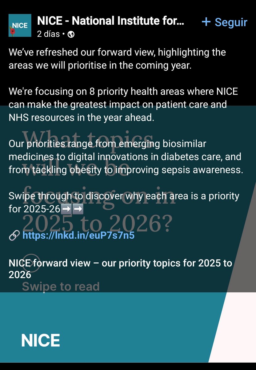Biosimilares, una de las ocho áreas priorizadas por <a href="/NICEComms/">NICE</a> para los años 2025/2026