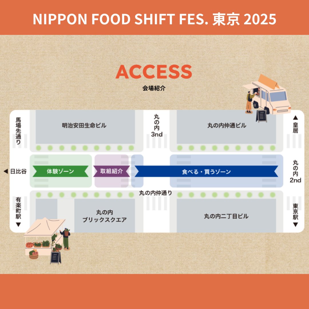 【NIPPON FOOD SHIFT FES.東京 2025 】

ついに明日開催！
NIPPON FOOD SHIFT FES. 東京 2025の「体験ゾーン」をピックアップ！
推進パートナーの #アサヒパック や #井関農機 が出展！

#NFS #fes

▽詳細はこちら
nippon-food-shift.maff.go.jp/2025/fes.html