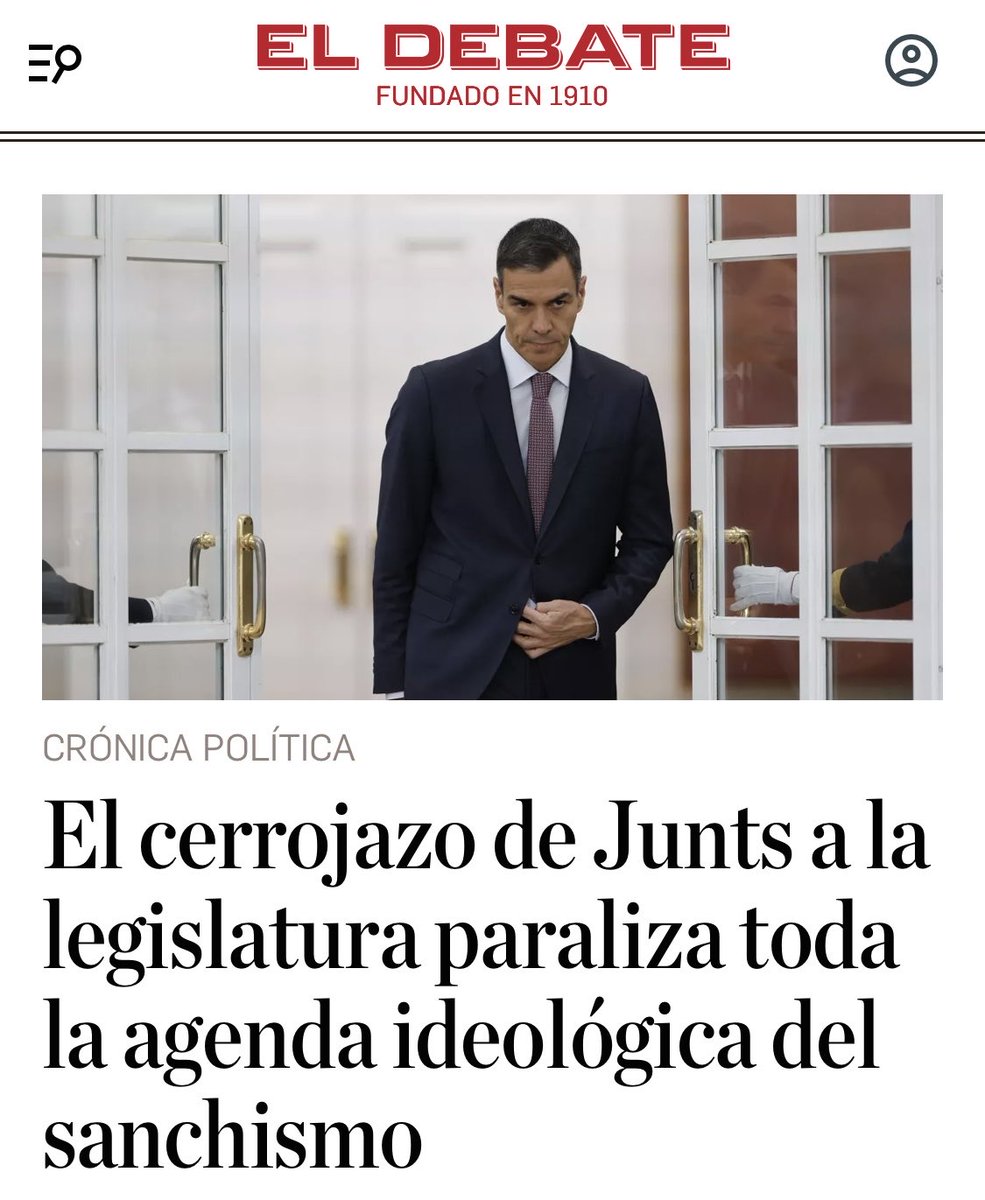 🔴 Un Gobierno que no gobierna, no puede aprobar leyes, no puede tener presupuestos, y acorralado como nunca por la corrupción, no puede tener secuestrada a España. 

Esto situará a Sánchez  fuera de la democracia, si, ante tal escenario, no da voz a los ciudadanos YA!.
