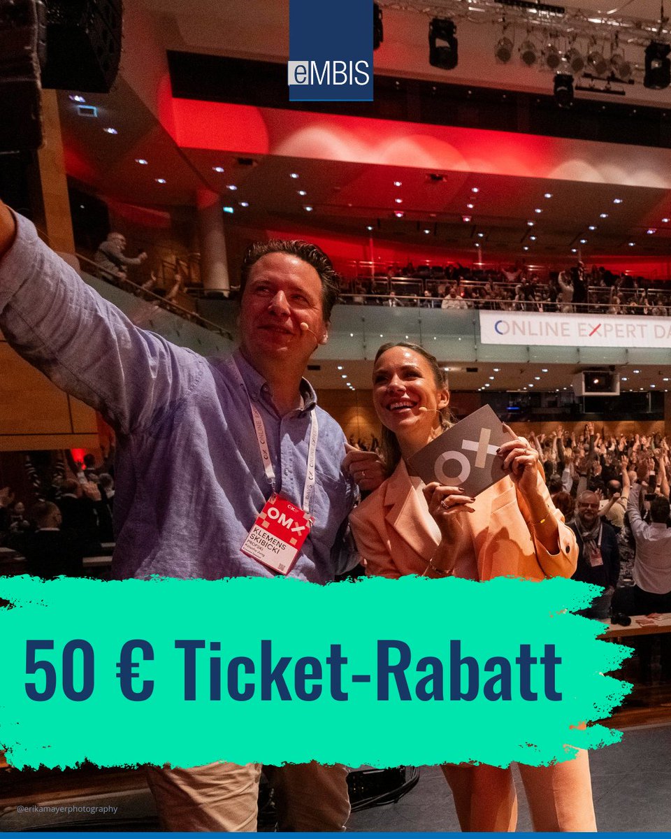 🤑 Mit 50€ eMBIS-Rabatt zur Online Expert Days nach Salzburg. 27. &amp; 28.11 treffen sich die Köpfe der #OnlineMarketing- &amp; SEO-Szene.🚀 #eMBIS ist live vor Ort!🎫 Sichere dir deinen Rabatt📌 Code EMBIS25 auf oxd.at #OMX2025 #SEOEvent #DigitalMarketingConference