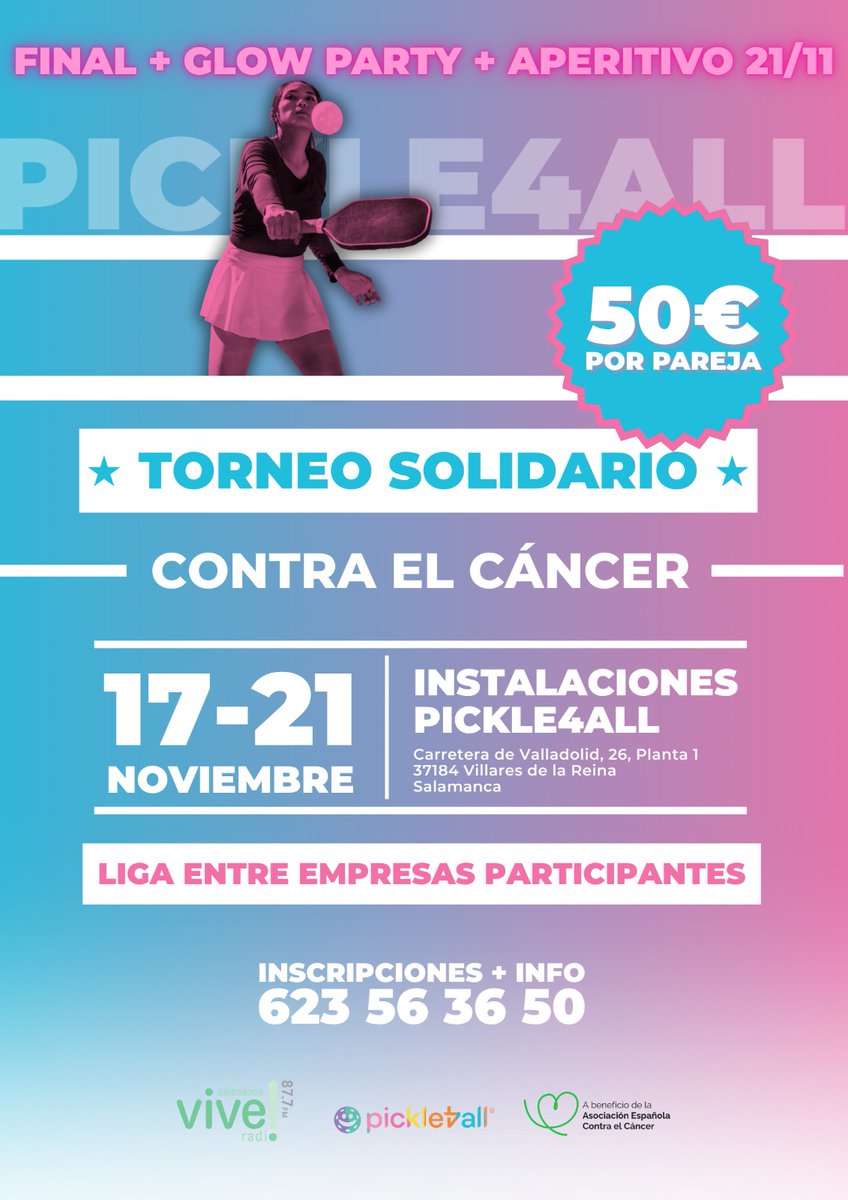 Torneo Solidario de Pickleball salamancalia.es/evento/torneo-…