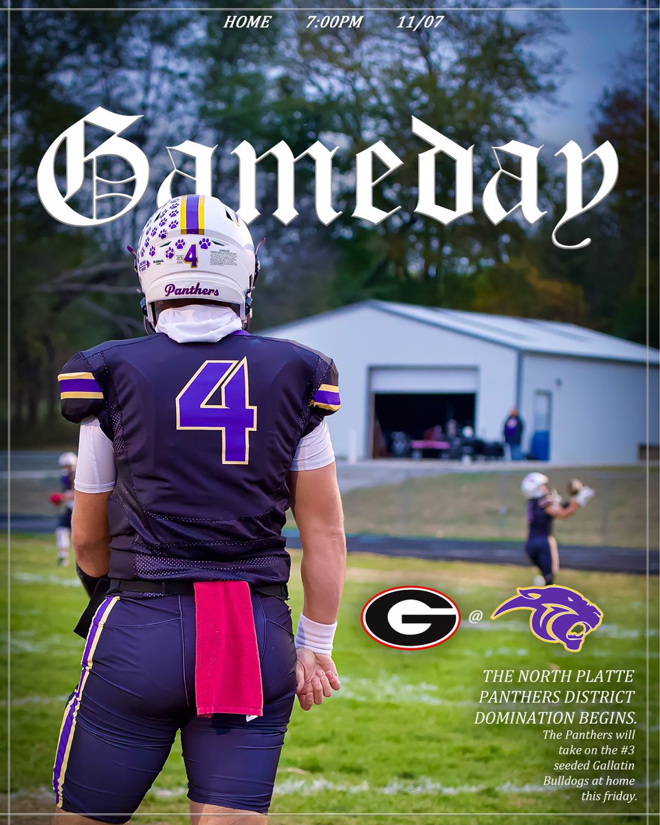 Wake up, Panthers! It’s Game Day! 🏈
District Semifinal at home vs. Gallatin — kickoff 7PM!

🎟️ Tickets: $6 cash at the gate (no passes; playoff rules)
📻 Radio: s3.voscast.com:10747/stream
💻 Stream: mshsaa.tv (fee required)

#Believe