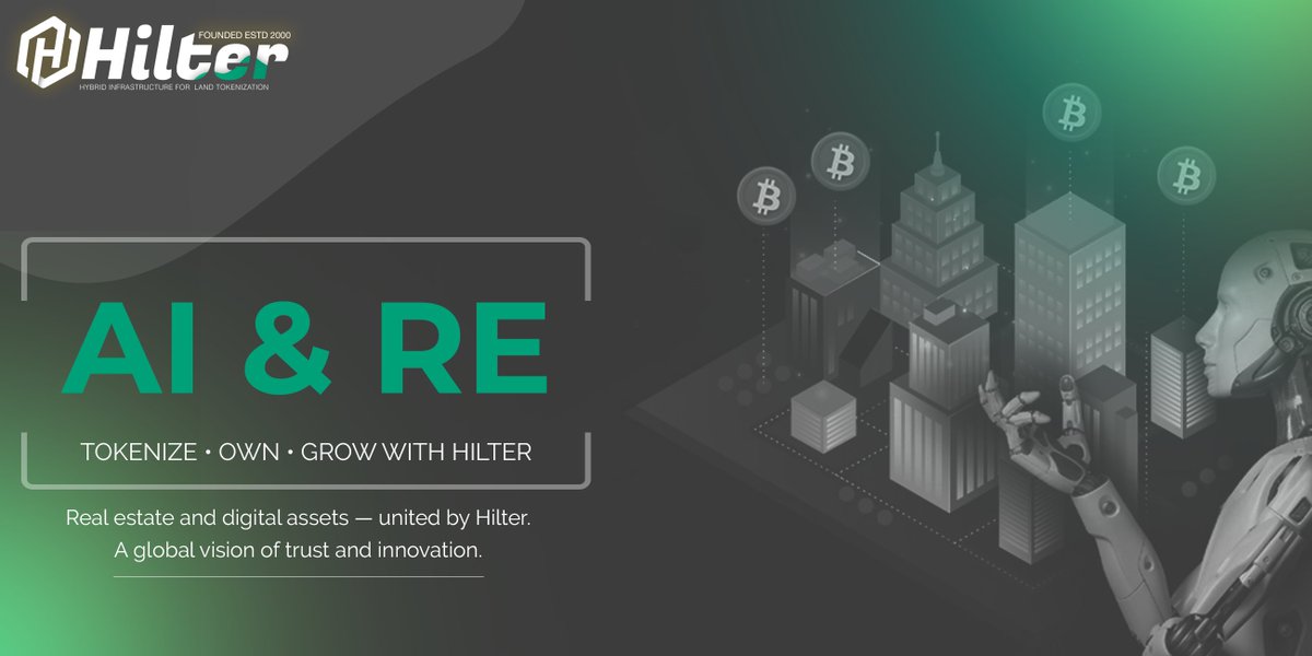 hilterltd's tweet image. AI + Blockchain = a new logic of trust.
At Hilter, real estate valuation becomes data-driven, transparent, and self-learning.
This is how smart real estate is born. 🧠🏢
#AI #PropTech #Blockchain #RealEstate