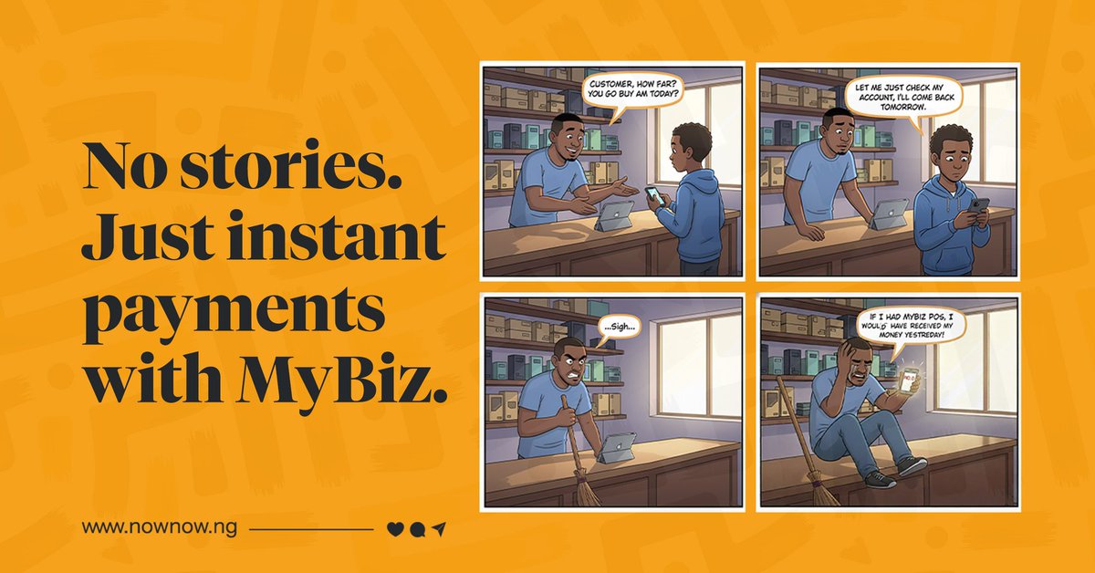 NowNow_MyBiz's tweet image. They always say, “I’ll come back tomorrow.” 😩
But tomorrow never comes.
Don’t wait — collect your money instantly with MyBiz POS.

Quick transfers | 🧾 Instant receipts | 🚀 Reliable network

#MyBiz