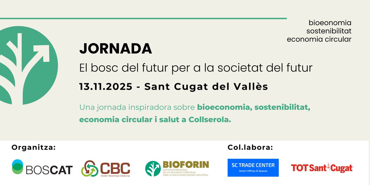 🌲 El proper 13/11 Sant Cugat acull la jornada sobre bioeconomia i gestió forestal organitzada per <a href="/fedboscat/">BOSCAT</a> i el Clúster de la Bioenergia.  

Hi participem amb  “Construcció amb CLT i fusta local”, que presentarà en Carles Martí, el nostre gerent.  

📷 bit.ly/4nGzNUY
