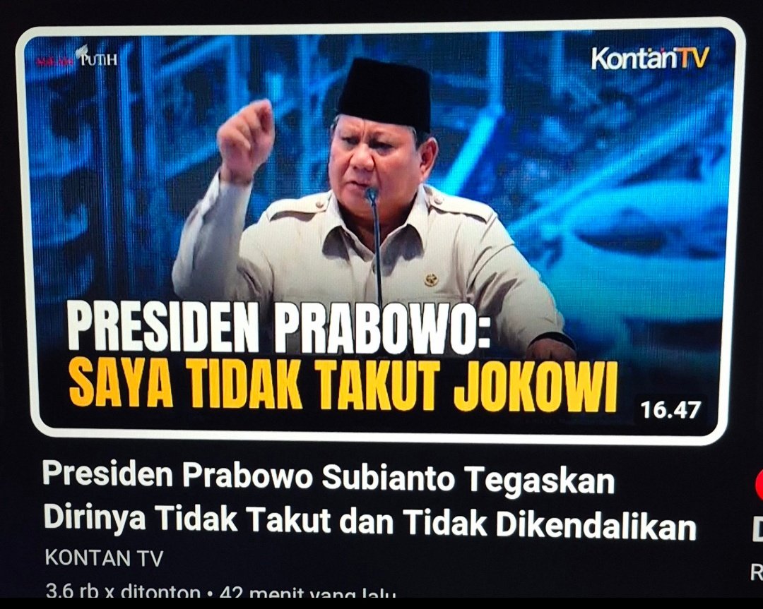 Atur aja pak presiden <a href="/prabowo/">Prabowo Subianto</a> 
Situkan yg kuasa 🤣🤣🤣🤣🤣🤣