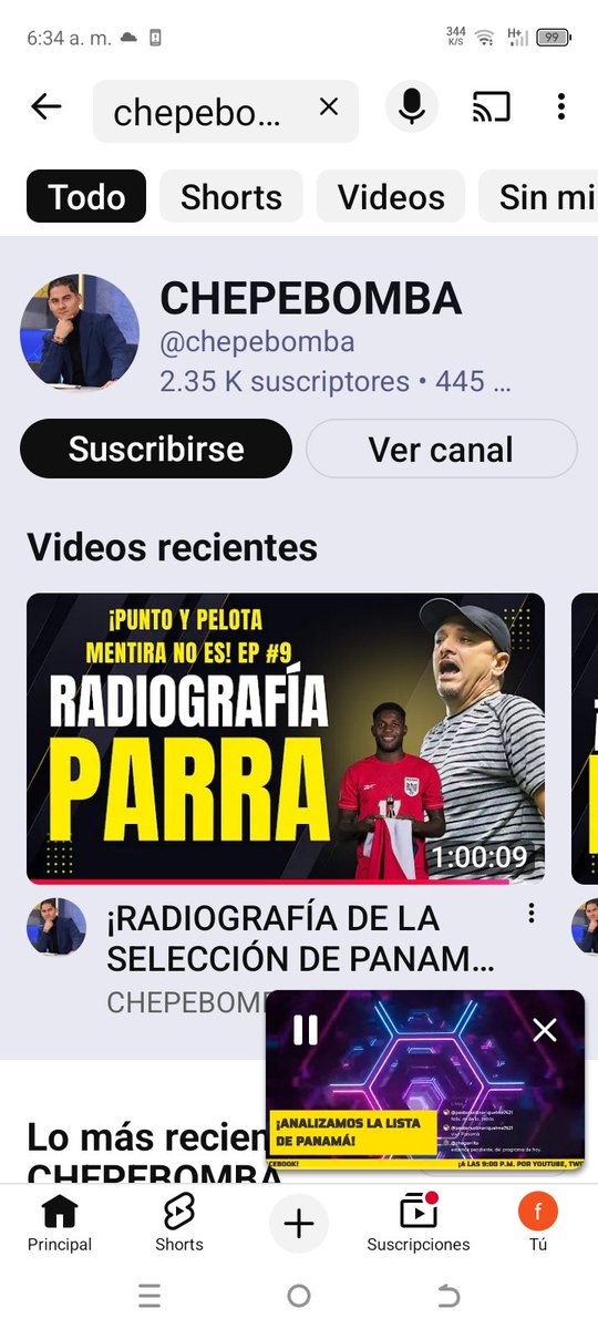 Buena entrevista hablando de temas de fútbol y la Selección panameña de fútbol. 
La pueden ver por Youtube en el canal Chepebomba.
