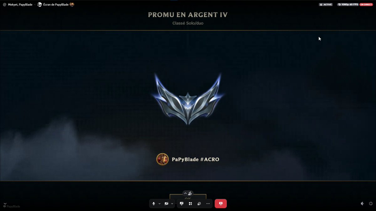 IL L'A FAIT !!! BRONZE 4 A SILVER 4 EN 5 JOURS!!

@PAPYBLADE EST ENFIN SAUVÉ SUR UNE GAME EPIQUE !

QUELLE AVENTURE !!!!!!!!!!!!!
