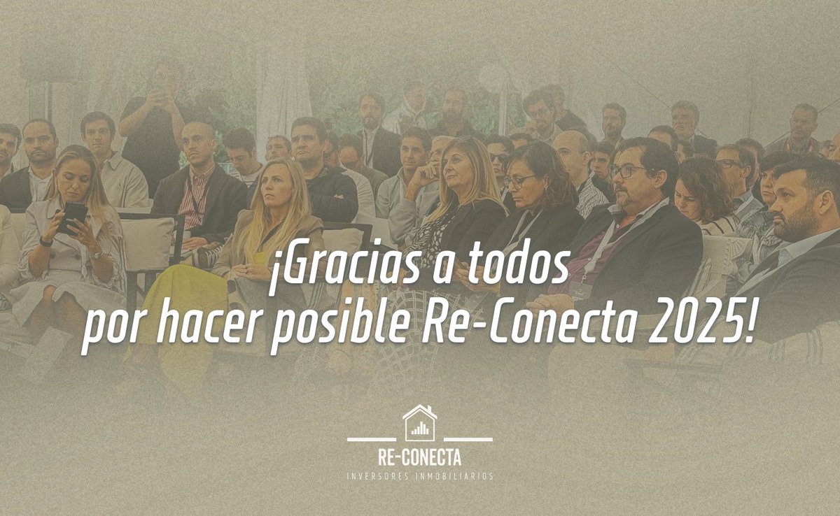 REConectaMadrid's tweet image. El 2 de octubre, #ReConecta2025 reunió en Madrid a un público entusiasta y a ponentes de primer nivel. Una jornada para conectar y descubrir nuevas oportunidades en el sector inmobiliario. Gracias a todos los que lo hicieron posible.
¡Ya se preparan novedades para 2026! 🚀