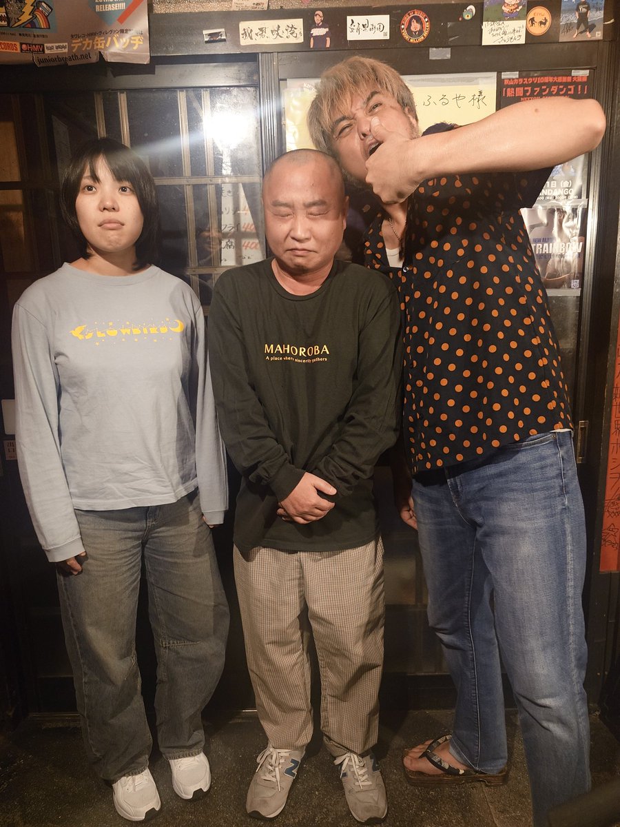 昨夜の最前線！
#さとうもとき さんと #しばたやん子さんの 最強ツーマン！！
真ん中の佐竹剛さんは急きょ召喚！