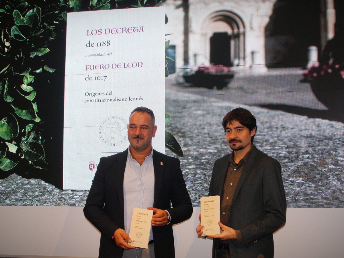 El ILC publica un volumen que reúne dos hitos jurídicos fundamentales de nuestra historia:

➡️ Los Decreta, emanados las Cortes de 1188 y consideradas por la UNESCO la Cuna del Parlamentarismo.
➡️ El Fuero de León de 1017.

🗞️ Accede a la noticia en:
institutoleonesdecultura.es/decreta-fuero/