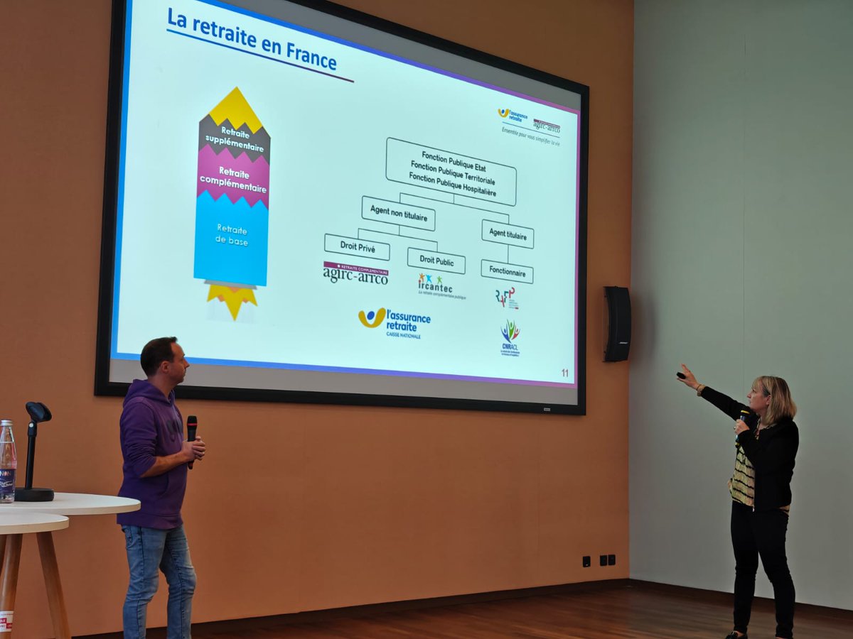 Carsat_RA's tweet photo. 📢 La @Carsat_RA a co-animé avec l@AgircArrco une conférence organisée par @grandlyon pour accompagner ses agents polypensionnés dans la préparation de leur retraite.

 👏 Merci à la Métropole de Lyon pour sa confiance et à l'Agirc-Arrco pour cette collaboration fructueuse. https://t.co/e1ifI4s8Za