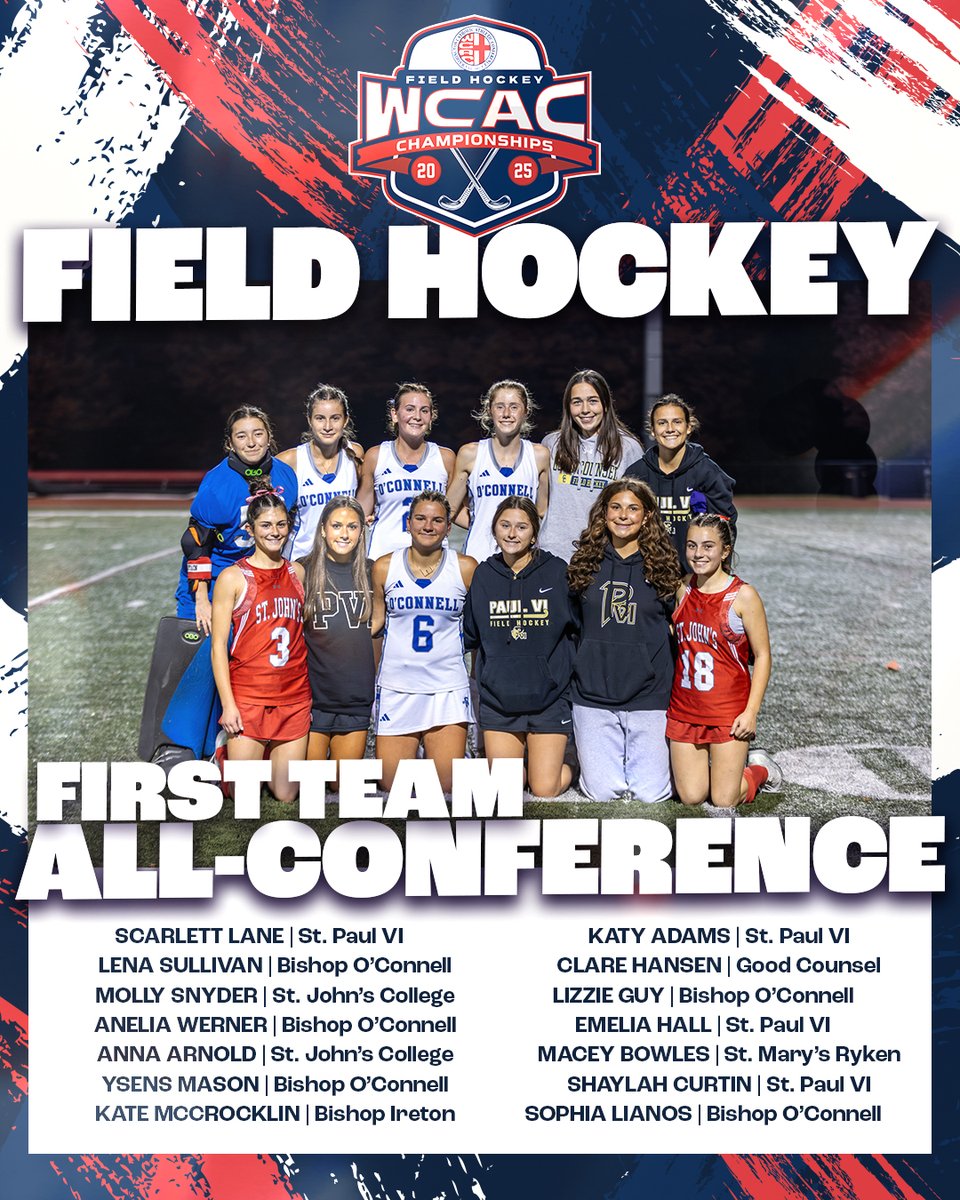 WCACSports's tweet image. 🏑 Congratulations to the 2025 WCAC Field Hockey All-Conference Teams and POY!        

#WCACChampionships #WCACGirlsFieldHockey #AllConference #WCAC
