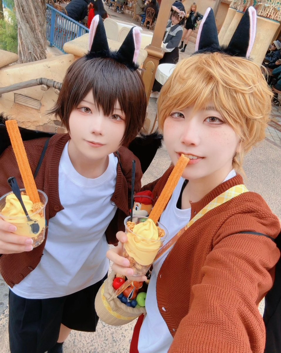 チデちゃん🐿🐿ド念願でした💝
(擬人化)
 #Dハロ仮装