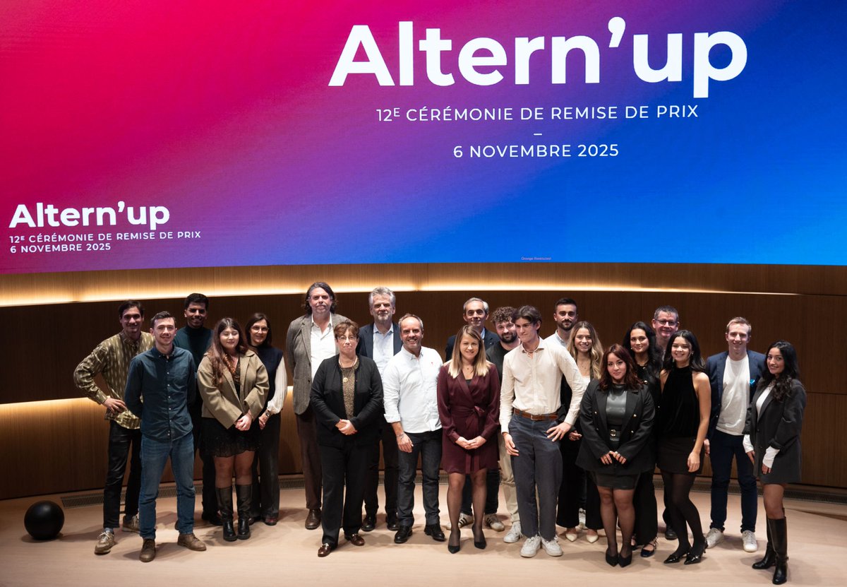 🏆 Bravo aux 7 lauréats #AlternUp2025 pour leurs projets innovants ! 
Le Grand Prix revient à Clément Billiard pour Ionéa, la taie d’oreiller anti-acné 👏Merci aux partenaires et aux parrains Wilfried Granier (<a href="/Superprof_fr/">Superprof 🇫🇷</a> ) et <a href="/stricaud/">Sébastien Tricaud</a> (Kiss Studio) pour leur précieux soutien.