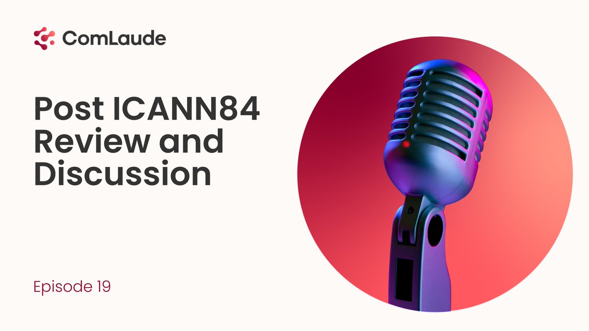 🌐 Post-ICANN84 Update: New gTLD applications open in 6 months

What's in the new Applicant Guidebook? What's happening with DNS abuse policies?

Get the essential takeaways in our latest podcast 🎙️
👉 comlaude.com/icann84-review…

#ICANN84 #gTLDs #dotBrand