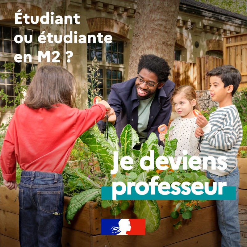 education_gouv's tweet photo. Étudiant ou étudiante en M2 ? Inscrivez-vous pour devenir professeur ! 

Les inscriptions aux concours bac + 5 pour devenir professeur des écoles, de collège ou de lycée sont ouvertes jusqu’au 2 décembre.

#JeDeviensProfesseur #prof #éducation #concours
