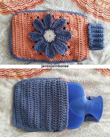 Stay warm with my Cosmos Crochet Hot Water Bottle Cover!
A 𝗳𝗿𝗲𝗲 𝗰𝗿𝗼𝗰𝗵𝗲𝘁 𝗽𝗮𝘁𝘁𝗲𝗿𝗻 featuring a flower granny square and envelope design – perfect for stash busting and gifting.
Find the pattern on the blog 👉 jerasjamboree.co.uk/free-crochet-h…