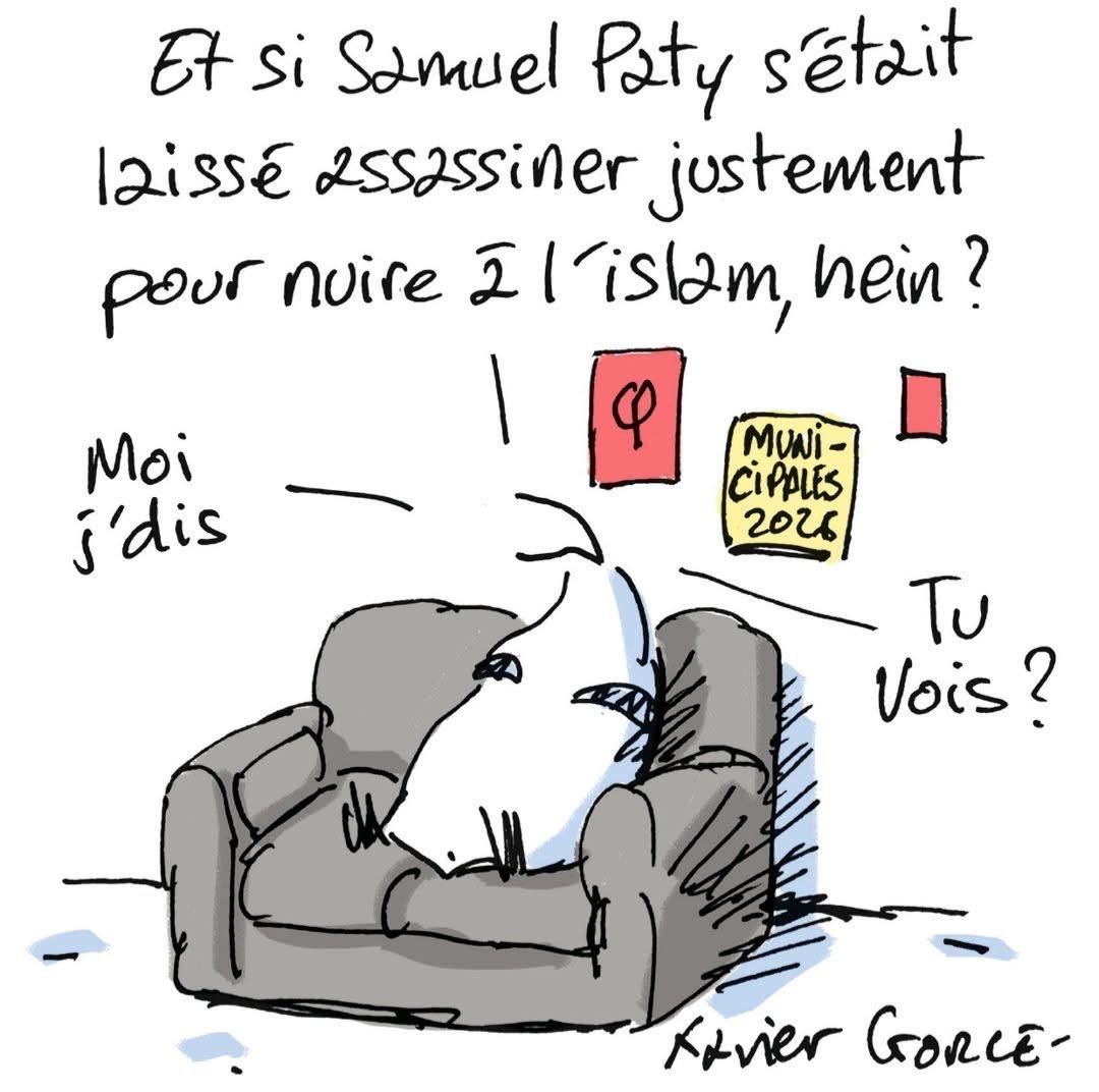 L’ignominie de LFI vue par le toujours excellent ⁦<a href="/XavierGorce/">Xavier Gorce</a>⁩