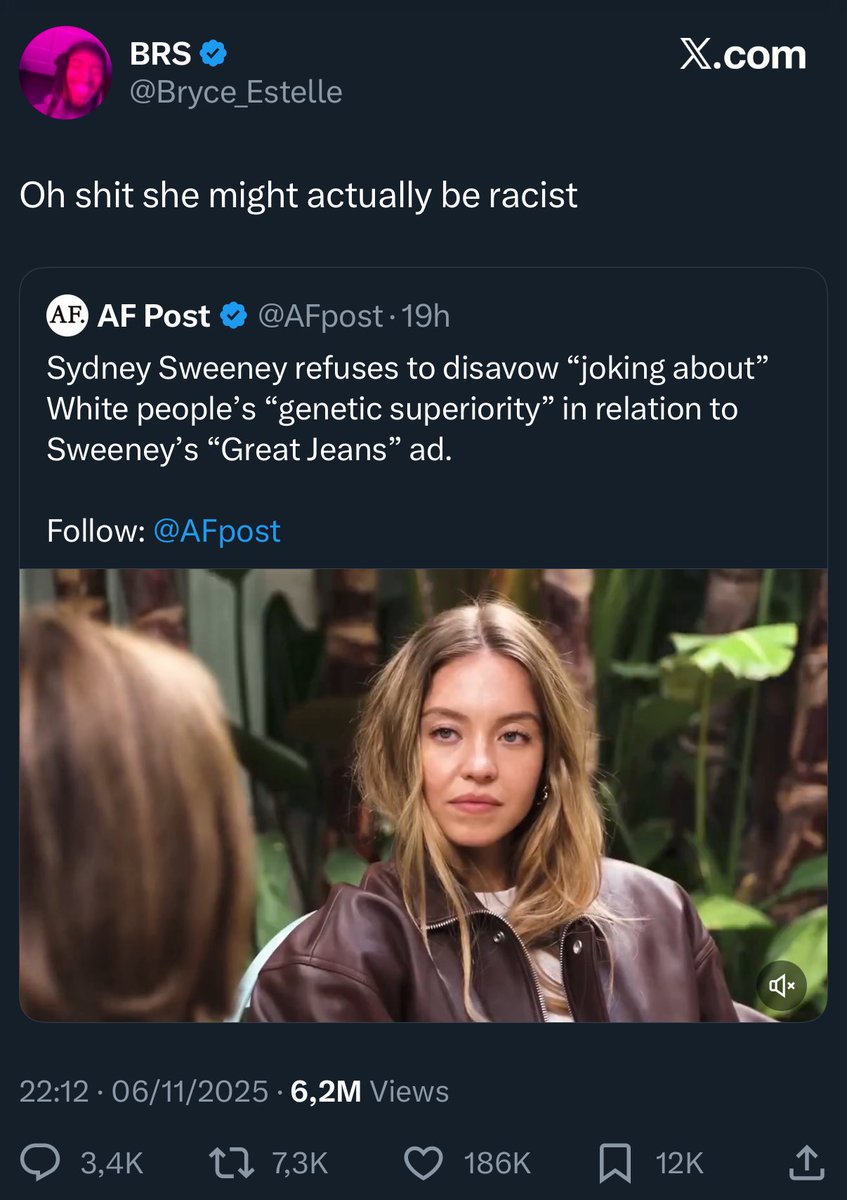 iamyesyouareno's tweet photo. Not suffering from White guilt equals racism now. Incredible. 

186K likes, think about that. https://t.co/tNKdVfud18