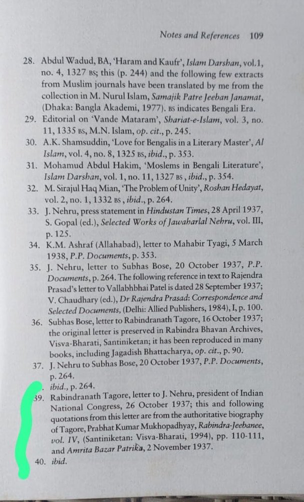 Jairam_Ramesh's tweet image. These extracts from Sabyasachi Bhattacharya&apos;s definitive biography of Vande Mataram give the background to the Congress Working Committee (CWC) resolution of Oct 29, 1937 which adopted Vande Mataram. Three days before the meeting, on October 26, 1937, Tagore wrote to Nehru on…
