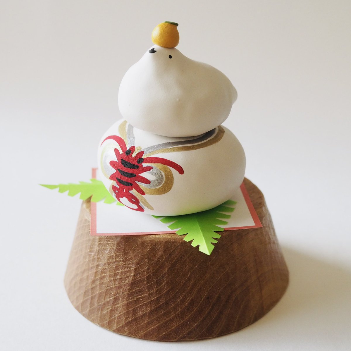 torin husked hiroko オルネドフォイユ　雷鳥　鏡餅 オルネドフォイユさん @ornedefeuilles のサイトで雷鳥鏡餅の販売が
