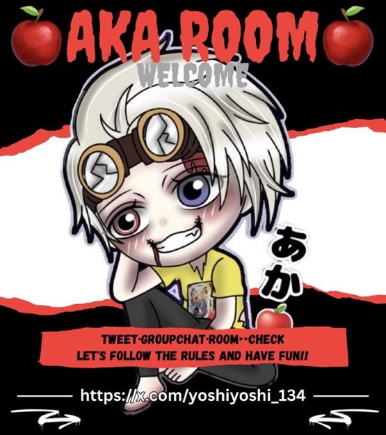 •*¨*•.¸¸あか🍎room⋅.˳˳.⋅ॱ˙
          半熟だよ‼️🚹🚺でゆお
         禁止降り🐜🐜
⏰┆11月15日(土)24:00
🗾┆嵐
🔫┆1部縛り
🚗┋セダン・水上バイク(スキルoff)
💰┆🥇1000✖️
✍️┆詳細グルチャ♡ルーム内確認

F &amp; R(応＋参)全員
<a href="/yoshiyoshi_134/">きぃ惡♡あか🍎</a>
荒野名/xid/@ありなし