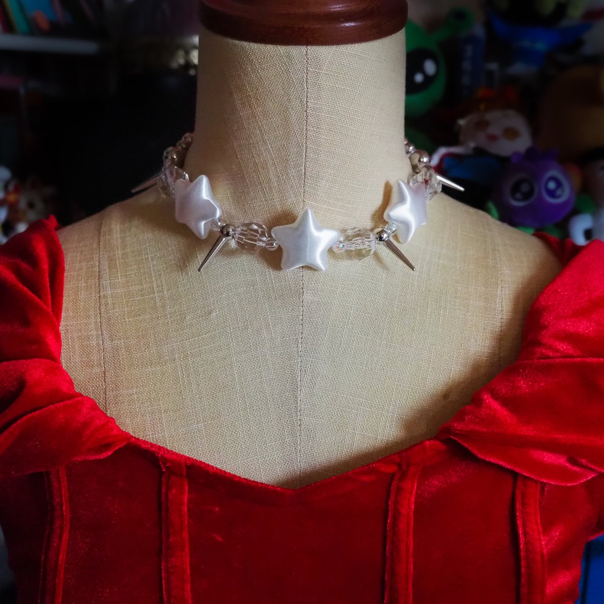 c_o_t_nap's tweet photo. 🛸✨をかしげなら祭出品予定作品🦌🌈

【Shakespeare】star choker ⭐️🫧 https://t.co/FyzYEgYyY2