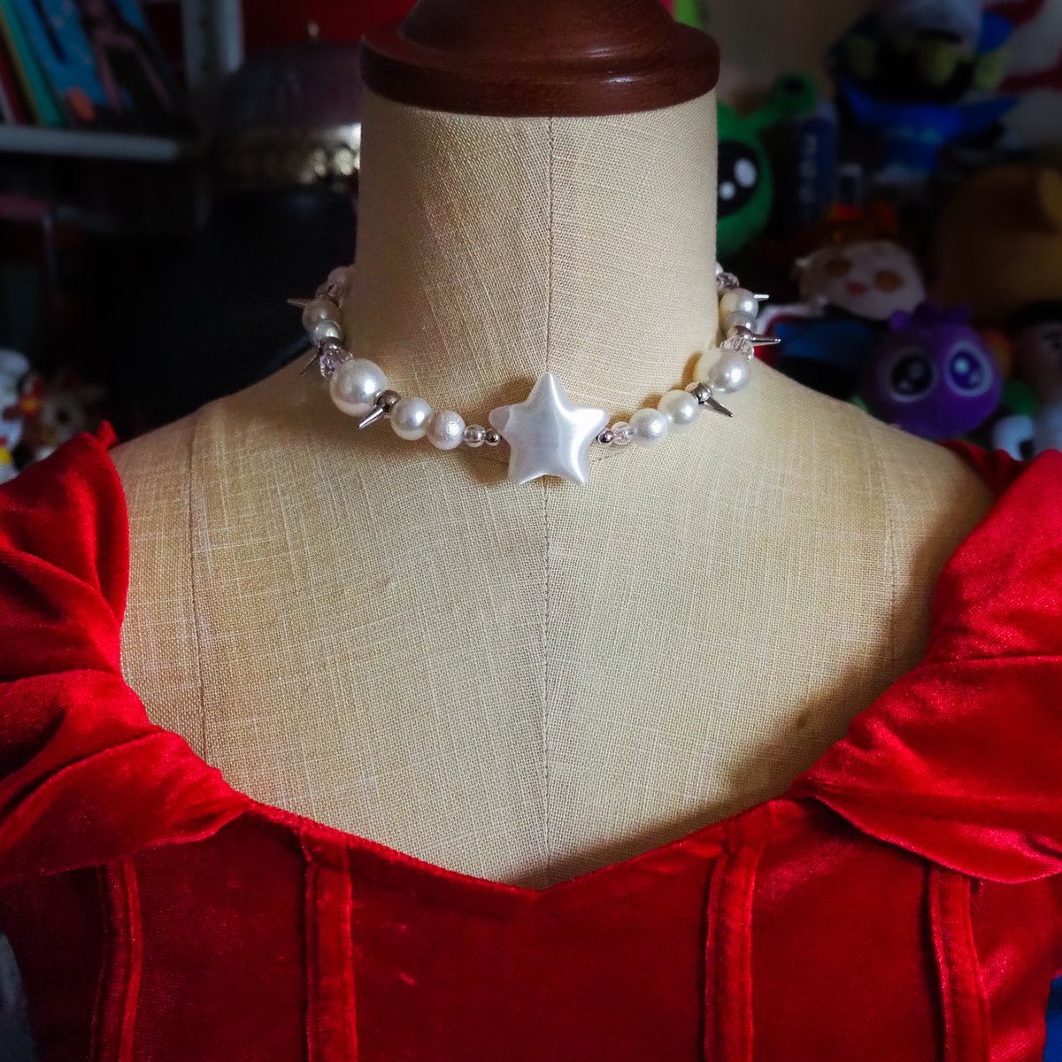 c_o_t_nap's tweet photo. 🛸✨をかしげなら祭出品予定作品🦌🌈

【Shakespeare】star choker ⭐️🫧 https://t.co/FyzYEgYyY2
