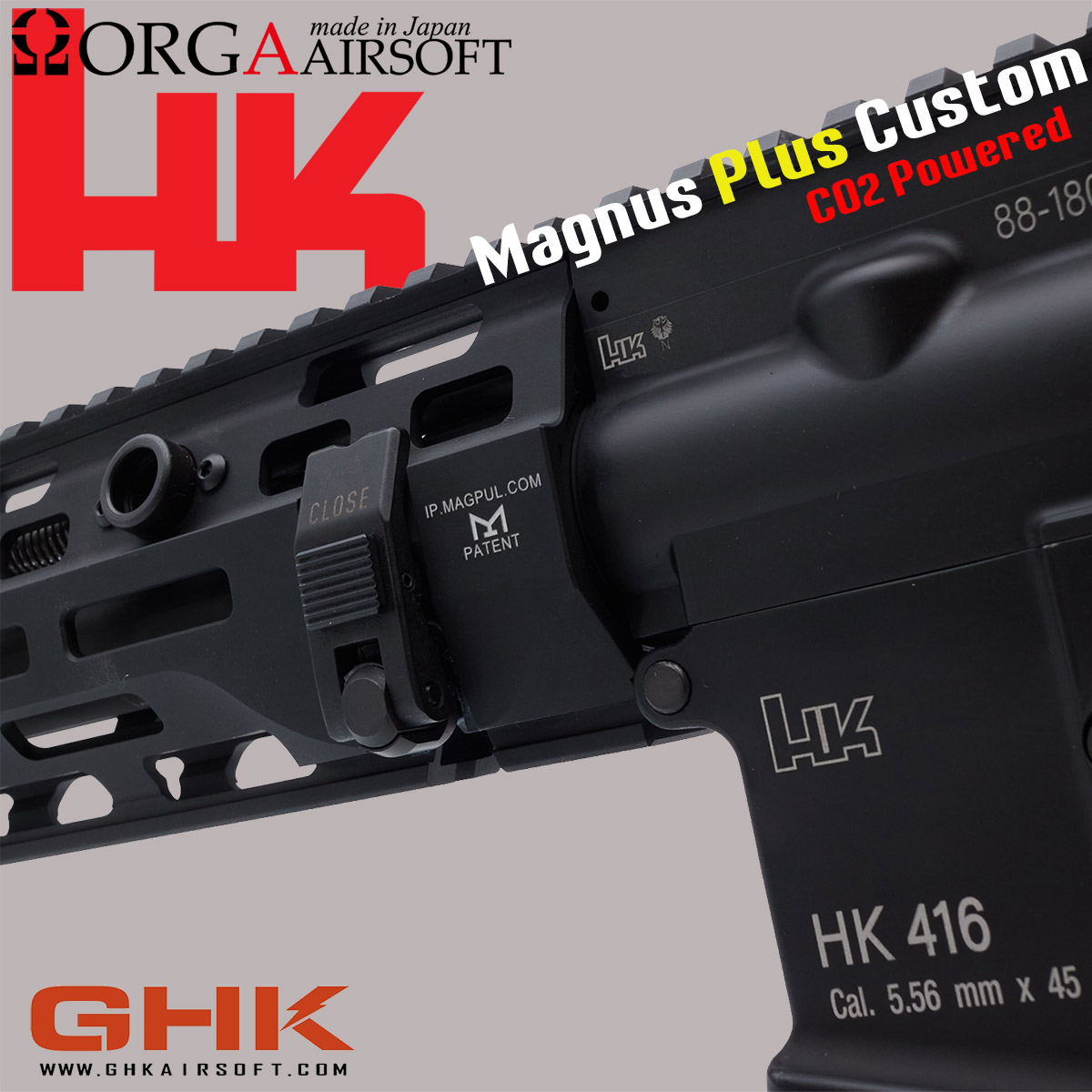 好評につき先日完売となった #GHK の新作HK416A5のMagnus Plusカスタム