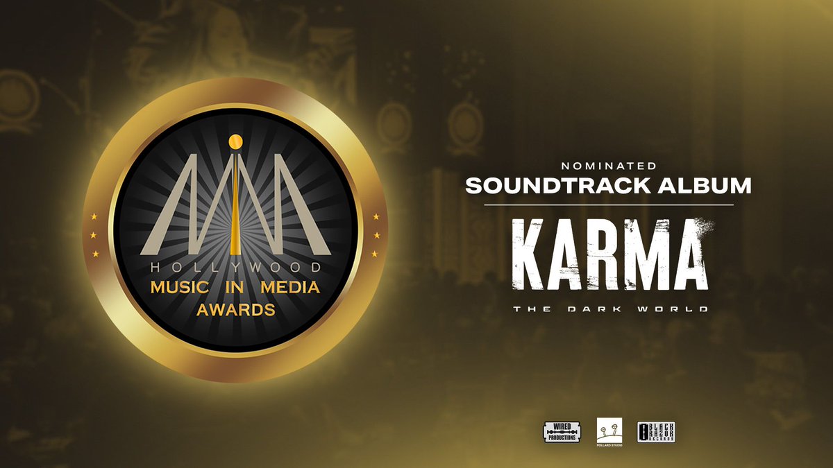 Karma: The Dark World is now among the system’s chosen.

Nominated for a Hollywood Music In Media Award alongside:
F1 - <a href="/AtlanticRecords/">Atlantic Records</a>
KPOP DEMON HUNTERS - <a href="/RepublicRecords/">Republic Records</a>
SINNERS - <a href="/SonyMasterworks/">Sony Masterworks</a>
WICKED: FOR GOOD - Republic Records
WORLD OF WARCRAFT: UNDERMINE(D)