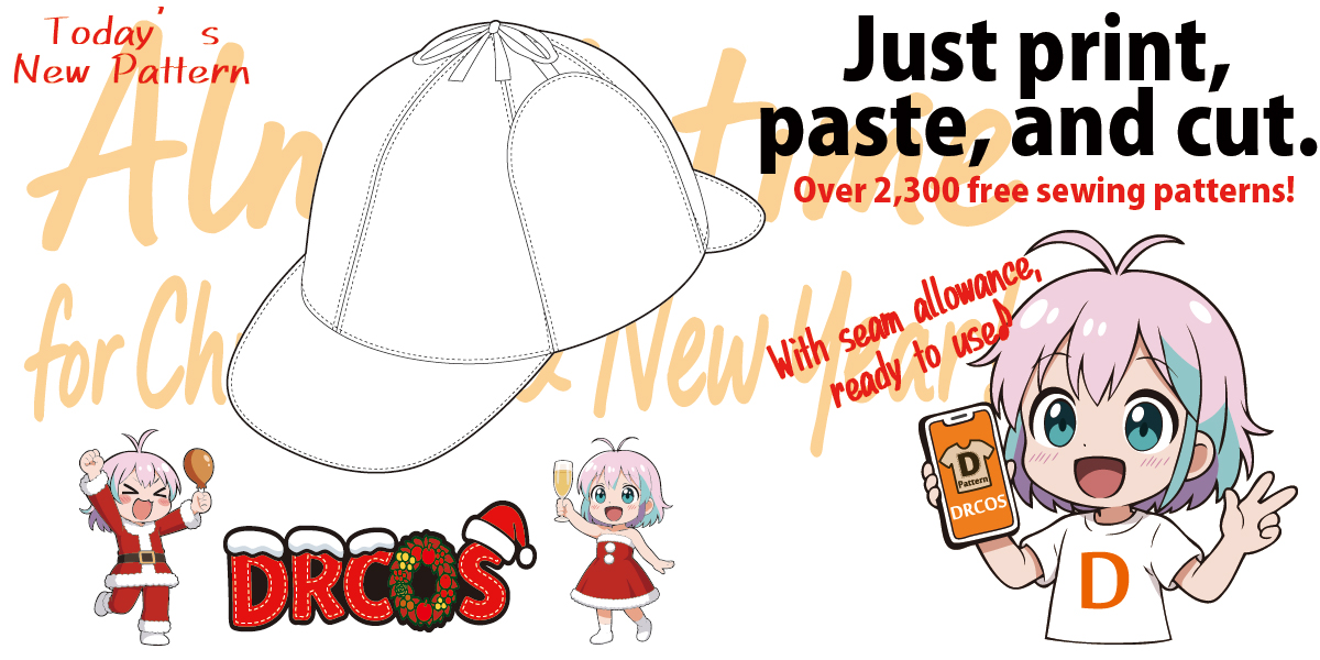 drcos_com's tweet image. 🎅 Today’s new Free English Paper Pattern release!

🕵️ Deerstalker Hat
📏 A4 size (Cm)
🧵 Sherlock hat — easy to sew and perfect for Christmas wear!
Fun to make and great for handmade work.

🔗 dr-cos.info/fp-deerstalker…
#ChristmasCostume #SewingPatterns #FreePattern #CosplayCostume