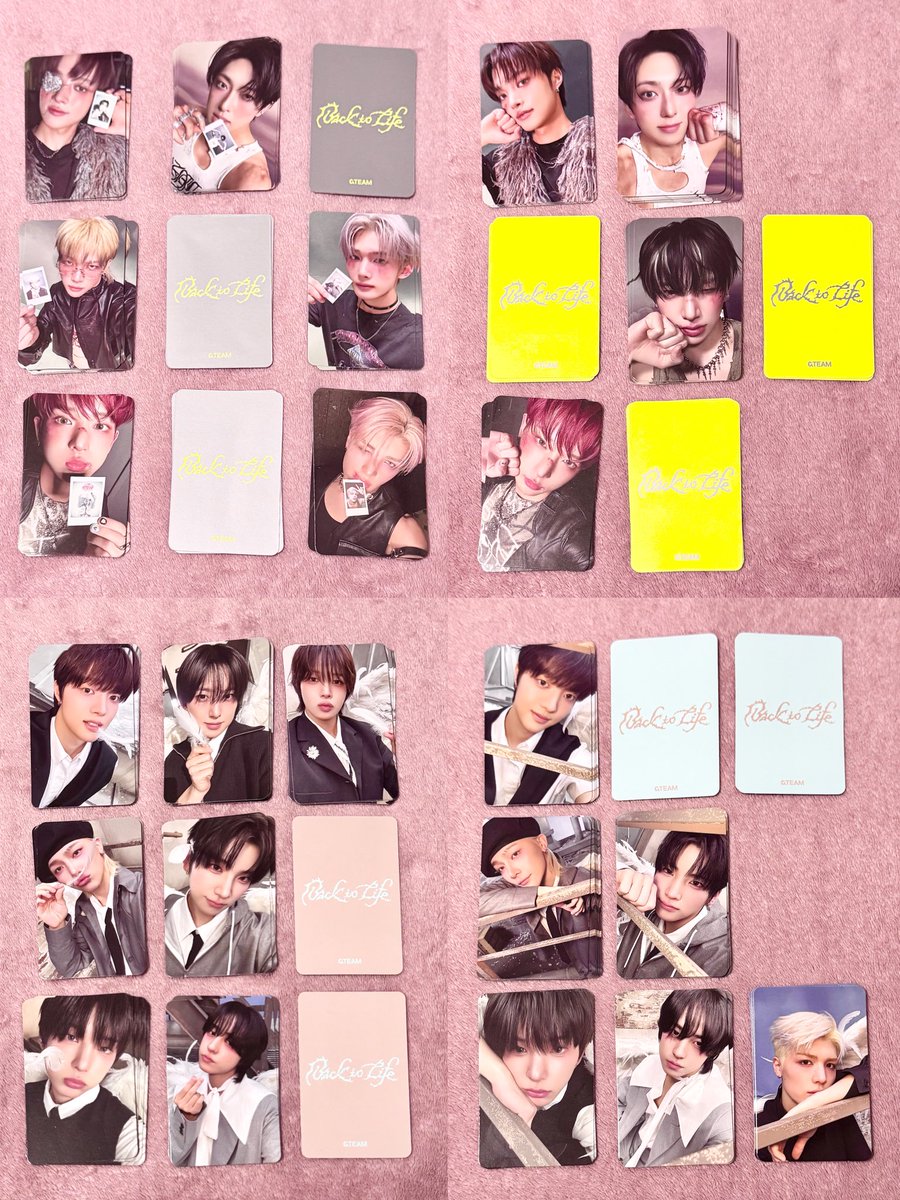 &TEAM back to life トレカ 交換 譲 (1枚目) 求 (2枚目の四角い枠🟦 K