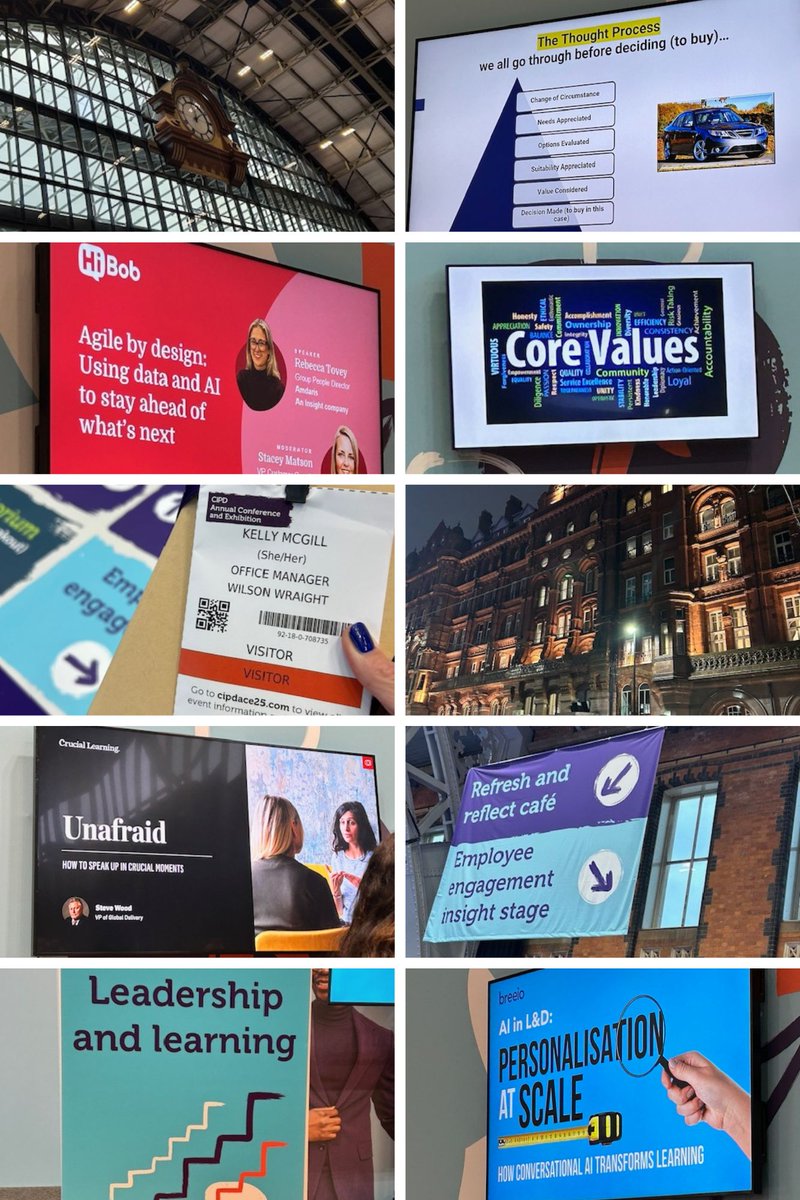 WilsonWraight's tweet image. Kelly joined the CIPD Annual Conference &amp;amp; Exhibition at Manchester Central this week—two days of valuable insights💡, engaging discussions, and meaningful networking. 💬

#CIPDACE #HRInsights #FutureOfWork #PeopleProfession #HRLeadership #Networking #WorkplaceCulture

@CIPD