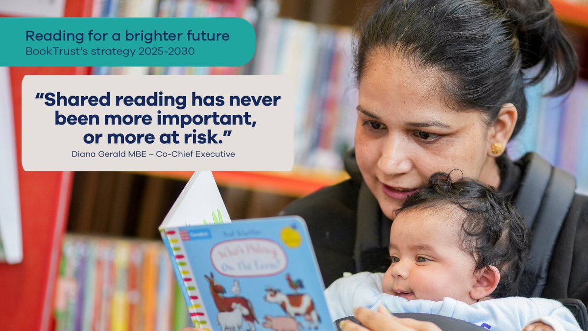 Reading with children from birth changes lives.

But at the moment, too many children are missing out.

Explore our new strategy, Reading for a brighter future, to find out how we're planning to change that: bit.ly/495CsE5