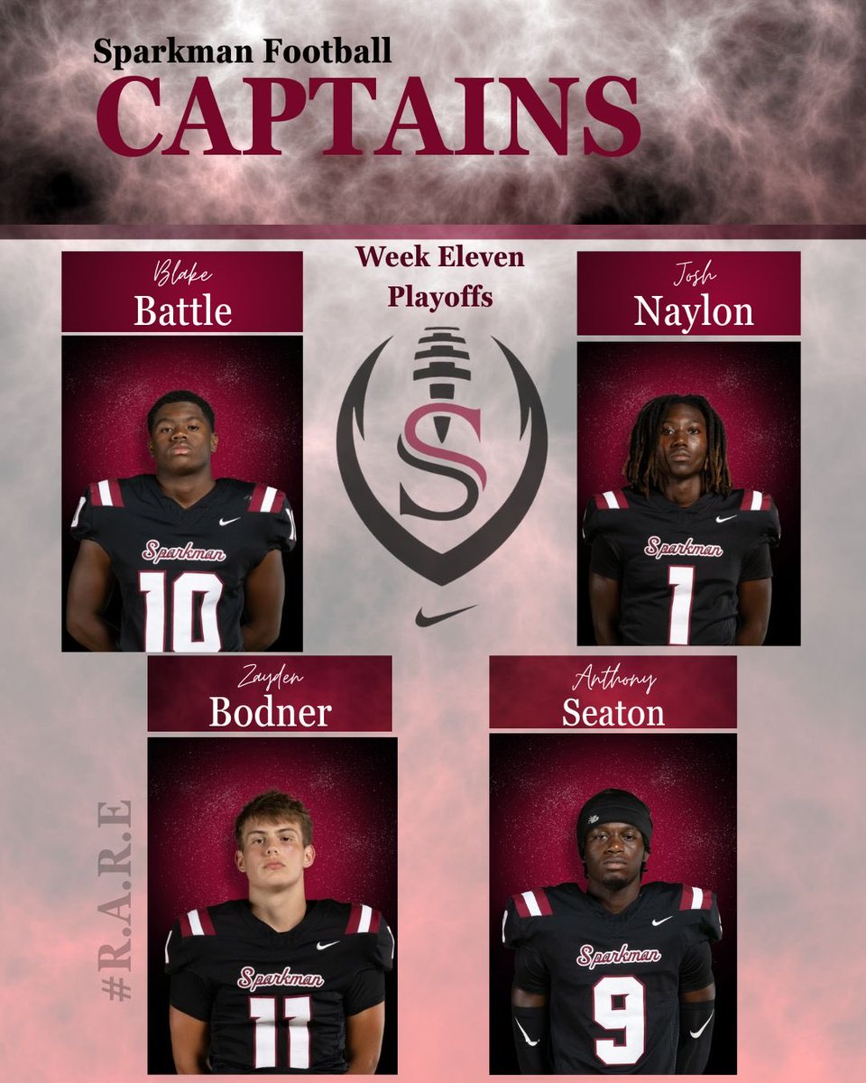 Those chosen to lead us tonight as we host the 1st Round of the playoffs!!!! Congrats gentlemen! #RARE